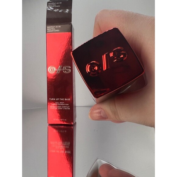 ONE/SIZE Turn Up The Base Full Beat Liquid Foundation - Deepest 45 New in Box - Picture 6 of 7